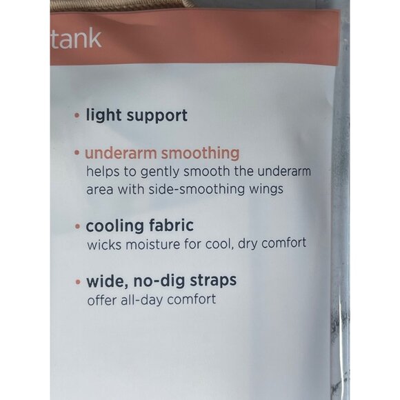 Jockey Essentials Underarm Smoothing Tank With Light Support & Wide No-Dig Strap - Picture 6 of 7
